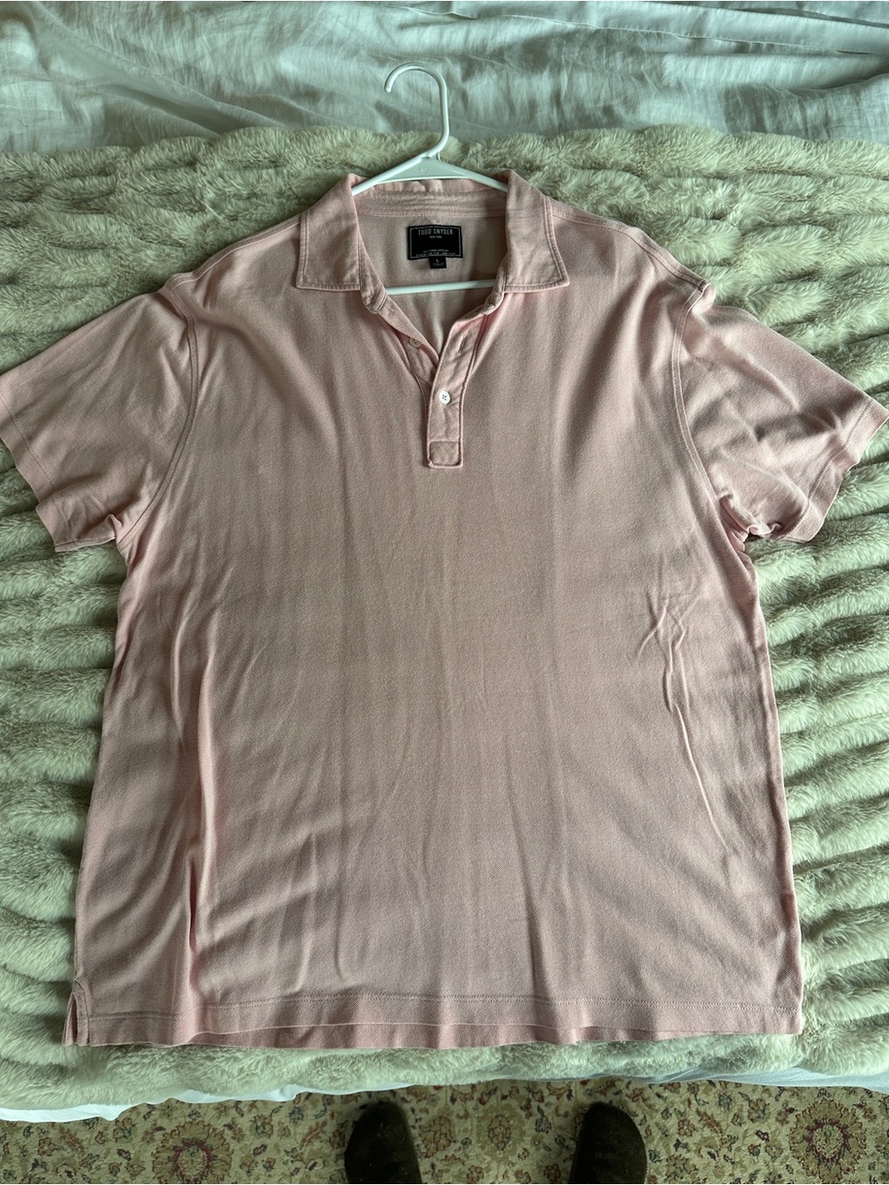 Todd Snyder Light Pink Polo Shirt